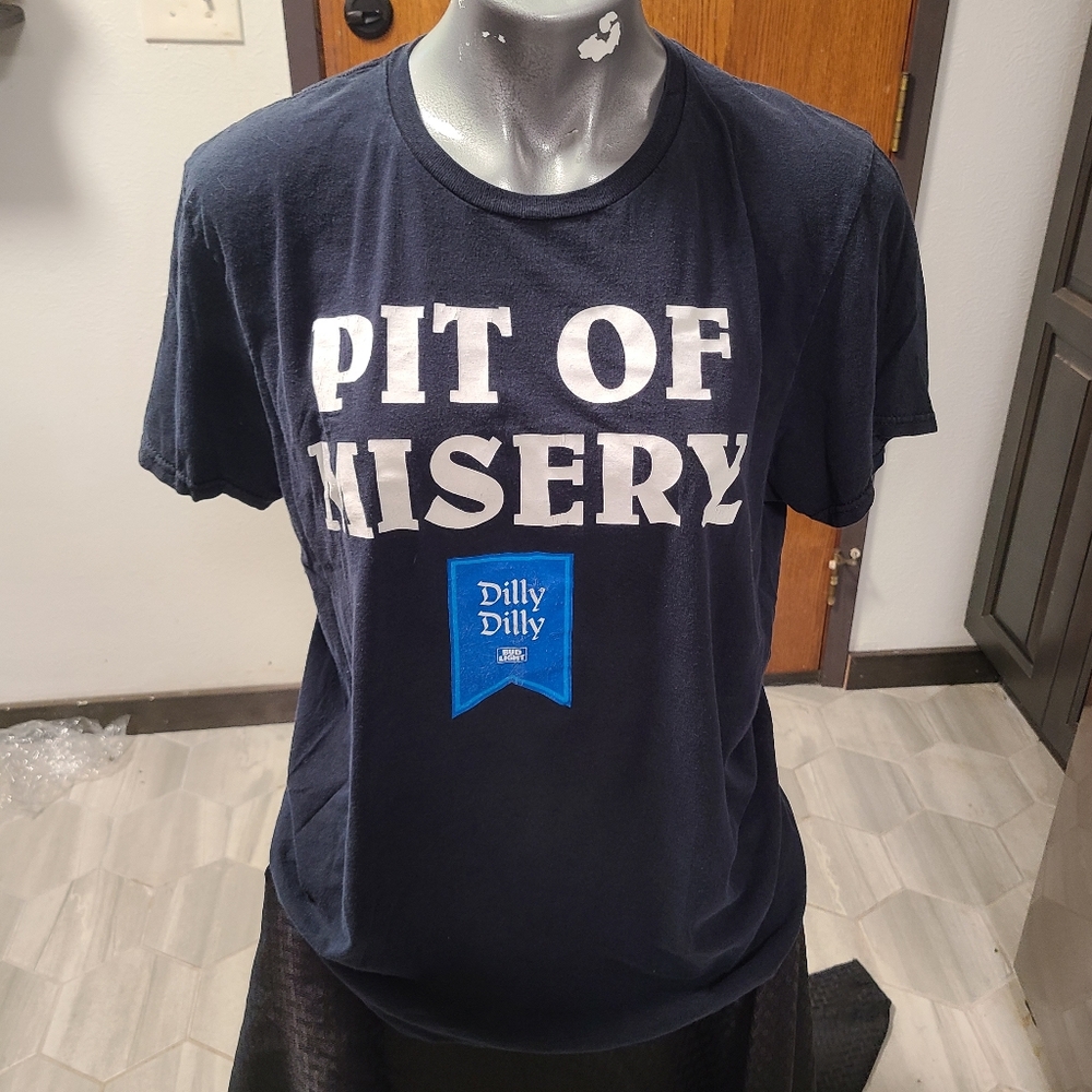 Budlight - "Pit of Misery" Navy T-shirt - L